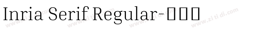 Inria Serif Regular字体转换